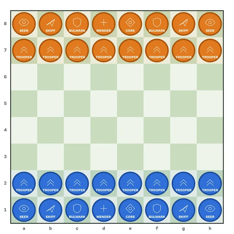 The Xerty Board from the print and play kit